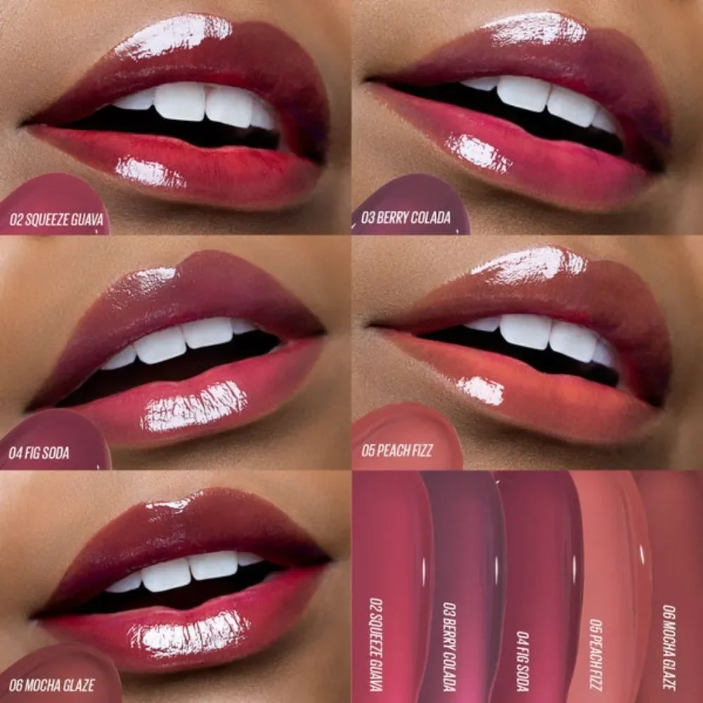 KAJA Jelly Charm Lip & Blush Stain with Keychain- Peach Fizz
